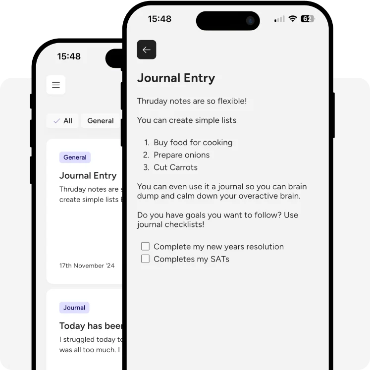 Journalling and Notes Feature